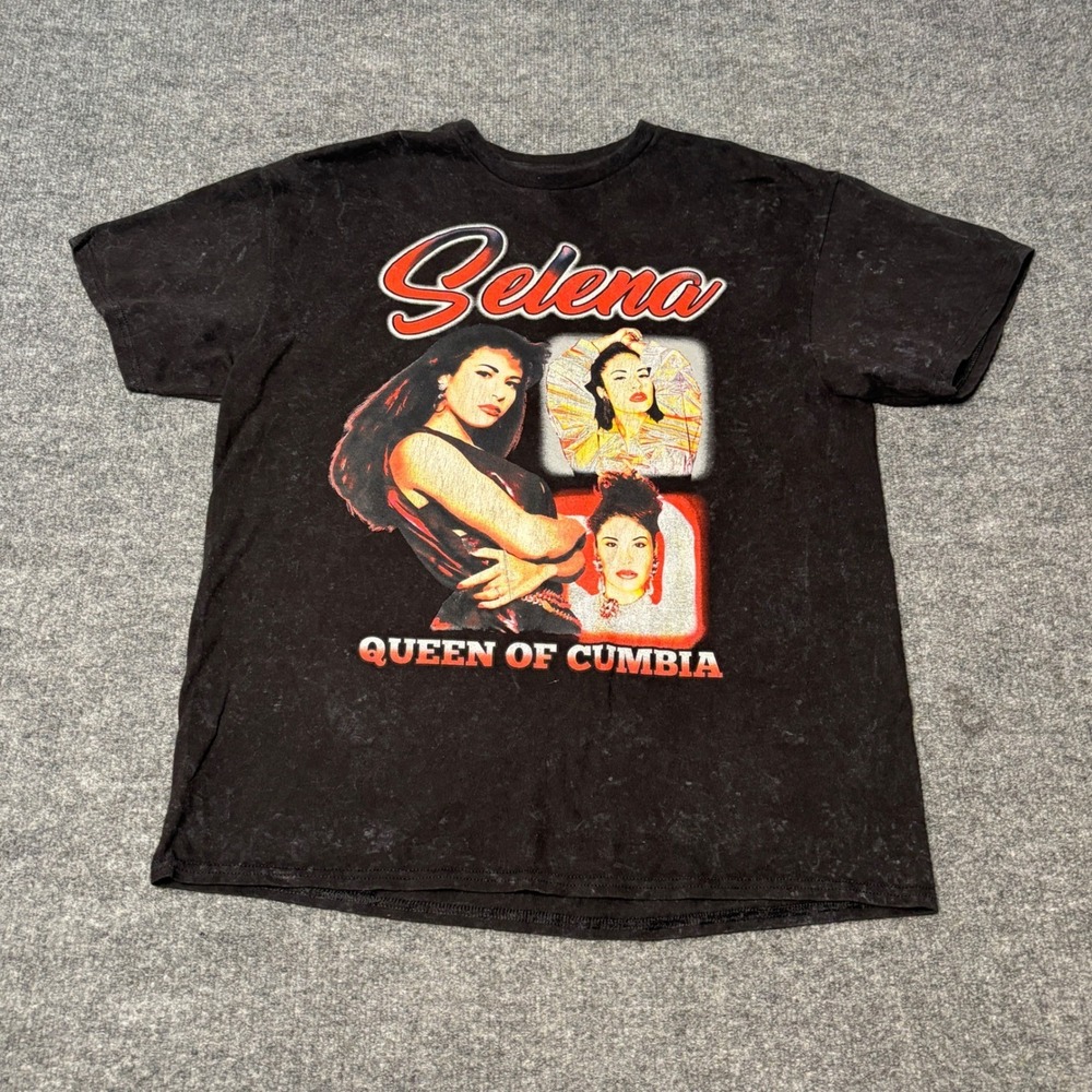 Graphic Tee Bundle Lot of 4 2Pac Michael Jackson Selena Beetlejuice Mens Large - Picture 8 of 16